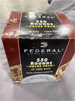 FEDERAL-550 ROUNDS- 22 LONG- UNOPEN BOX