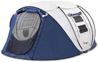 Pop Up Tent  2-4 Person  2 Doors  Waterproof