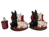 Cast Iron Scottie Dog & Westin Doorstops