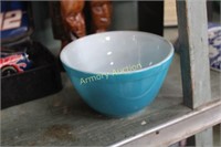 SMALL BLUE PYREX BOWL