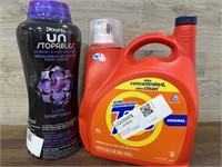 170oz tide detergent & 34oz downy unstoppable