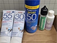 Sunscreen/ hand sanitizer lot