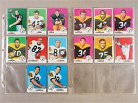 1969 Topps Pittsburgh Steelers Football Cards