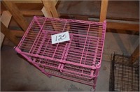 PINK ROLLING CART, 24X13X31