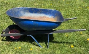 Metal wheelbarrow used