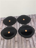 Black Serving Platters Hard Plastic