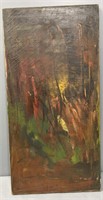 1951 Abstract MCM Oil Painting on Canvas