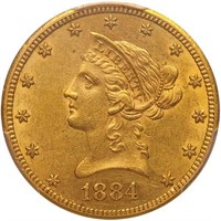 $10 1884-CC PCGS AU58