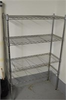Metal Rack 4 Shelves 35"W x 13"D x 55"H