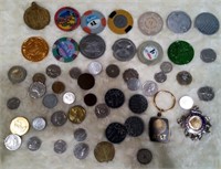 L - LOT OF COLLECTIBLE TOKENS & COINS (J81)