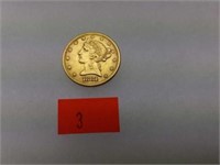 1881 Five Dollar Gold Liberty Coin Estate Find