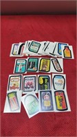 Big collection of topps wacky packs sticker cards