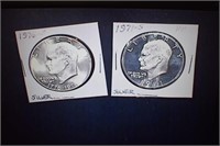 1976s and 1971s Eisenhower Silver Dollars