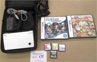 Working Nintendo DSi, 6 Games, Charger & Case