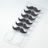 New 12 pcs Straws with 12 Moustaches