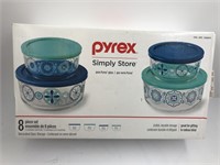 PYREX 8 PIECE SET - NEW IN BOX