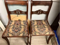 Captain Harp Upholstered Chairs (4)