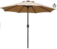 Blissun 9' Outdoor Market Patio Umbrella Tan