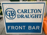 Original Perspex Carlton Draught Light Box Lense