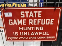 Metal Sign State Game Refuge Hunting 310x200