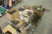 Boxes of Assorted Vintage Farm Equipment Parts