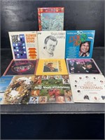 LOT OF 9 CHRISTMAS AND OTHER RECORD ALBUMS