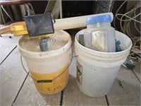 5 Gal Bucket of Misc Outlets & Empty Bucket & More