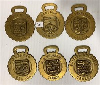 6 Provincial Horse Brass (see photo)