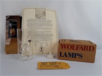 Wolfard Blown Glass Lamp