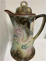 10" Nippon Moriage Dragon Teapot