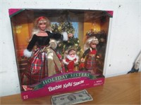 Mattel Holiday Sisters Barbie Kelly Stacie in Box
