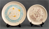 Eva Bouzard-Hui Art Pottery Plates, 2
