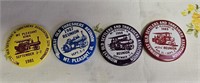 Lot of Mt Pleasant Iowa Old Threshers Buttons
