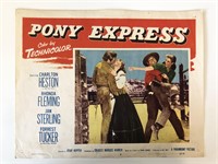 Pony Express original 1953 vintage lobby card