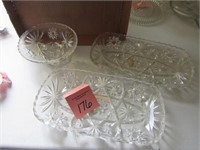 Glass Trays and Bowl