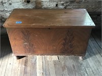 Antique Blanket Chest Grain Style