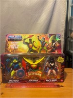 New Masters of the Universe Sun-Man 3 piece set