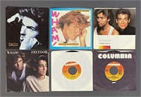 Six George Michael & Wham 45 Vinyl Singles