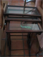Glasstop stacking tables