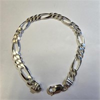 $180 Silver 8" 15.7G Bracelet