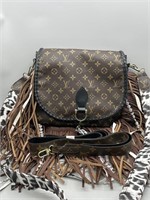 Reproduction Louis Vuitton Bag, Heavily Adorned