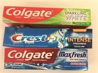 3 Crest & Colgate Toothpaste 170& 158G