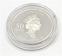 2003 50 Cents Golden Daffodil Canadian Coin