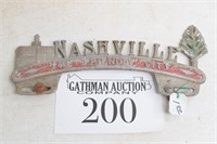 Nashville TN License Plate Advertisement