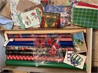 Christmas gift wrap, tags and gift bags