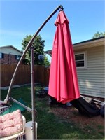 Large Red Outdoor Umbrella