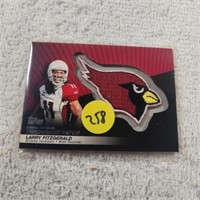 2010 Topps THrowback Patch Larry Fitzgerald