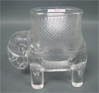 EAPG Crystal "Baby Mine" Elephant Candy Container