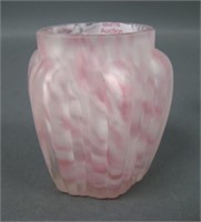 N'Wood Frosted Pink Spatter Ribbed Toothpick
