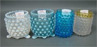 Four Hobnail Toothpick Holders